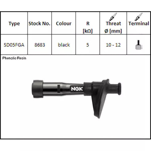 NGK Spark Plug Cap - SD05FGA